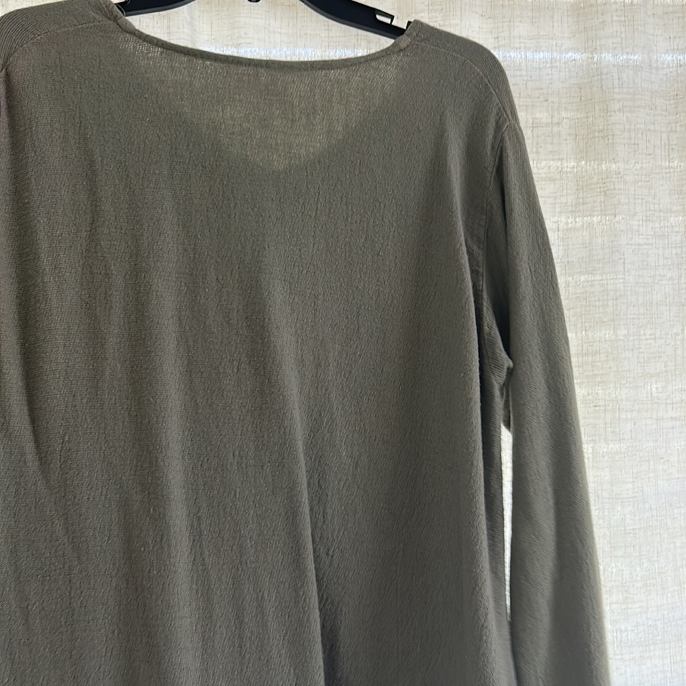 Cp Shades Green Button Front Comfy Tunic - image 6